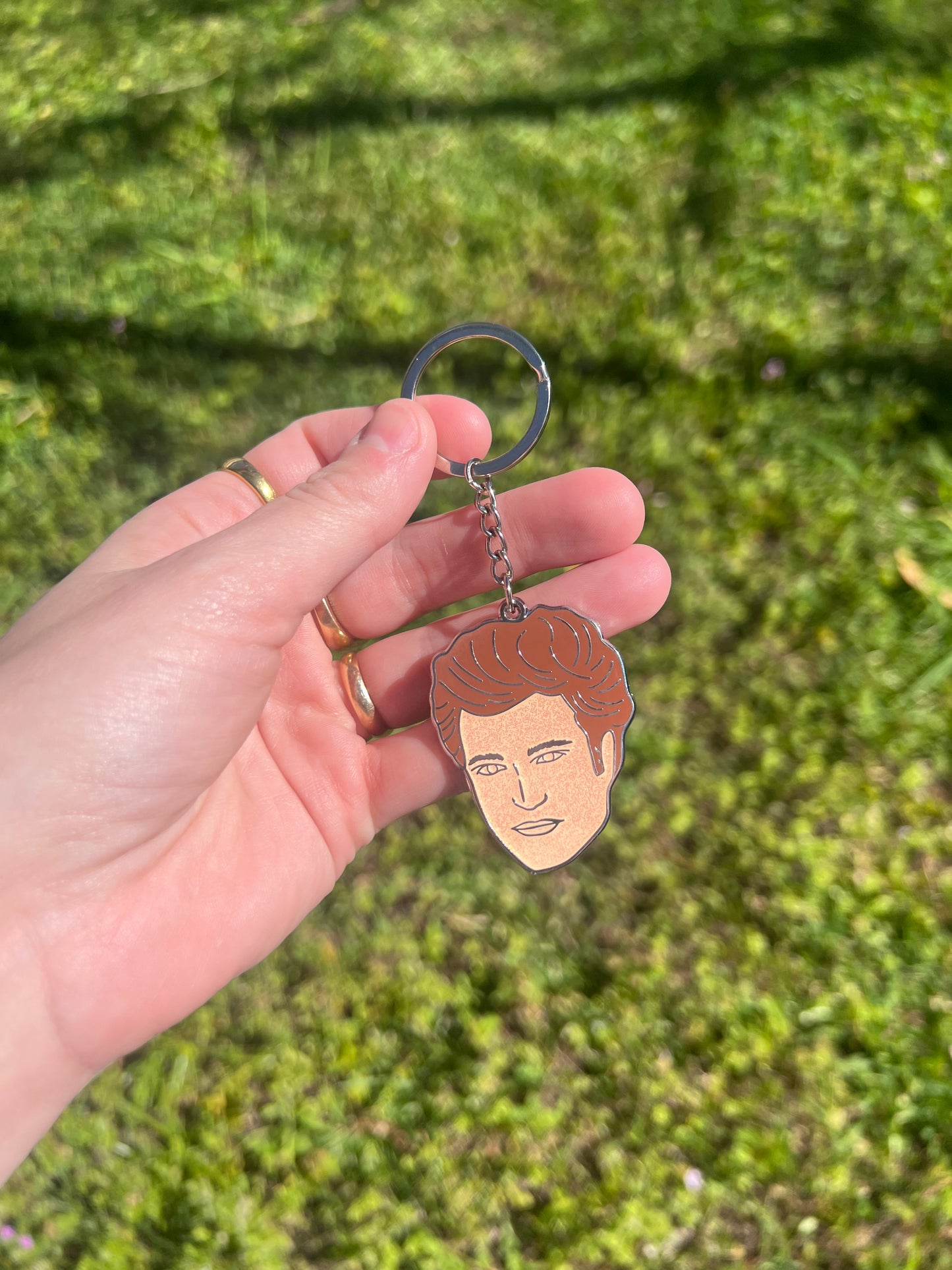 Enamel Skin of a Killer Keychain