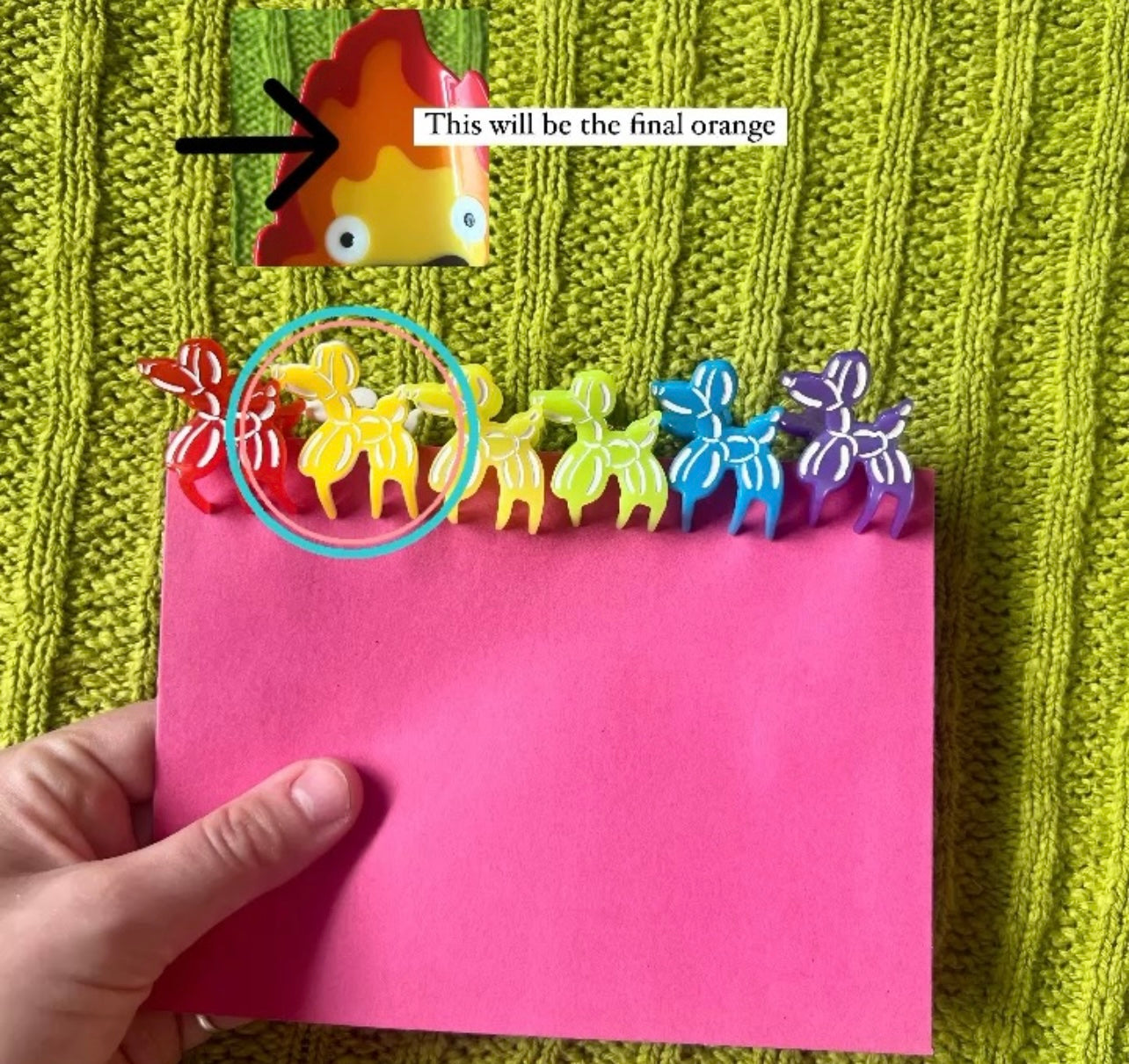 Balloon Dog Mini Clip Set