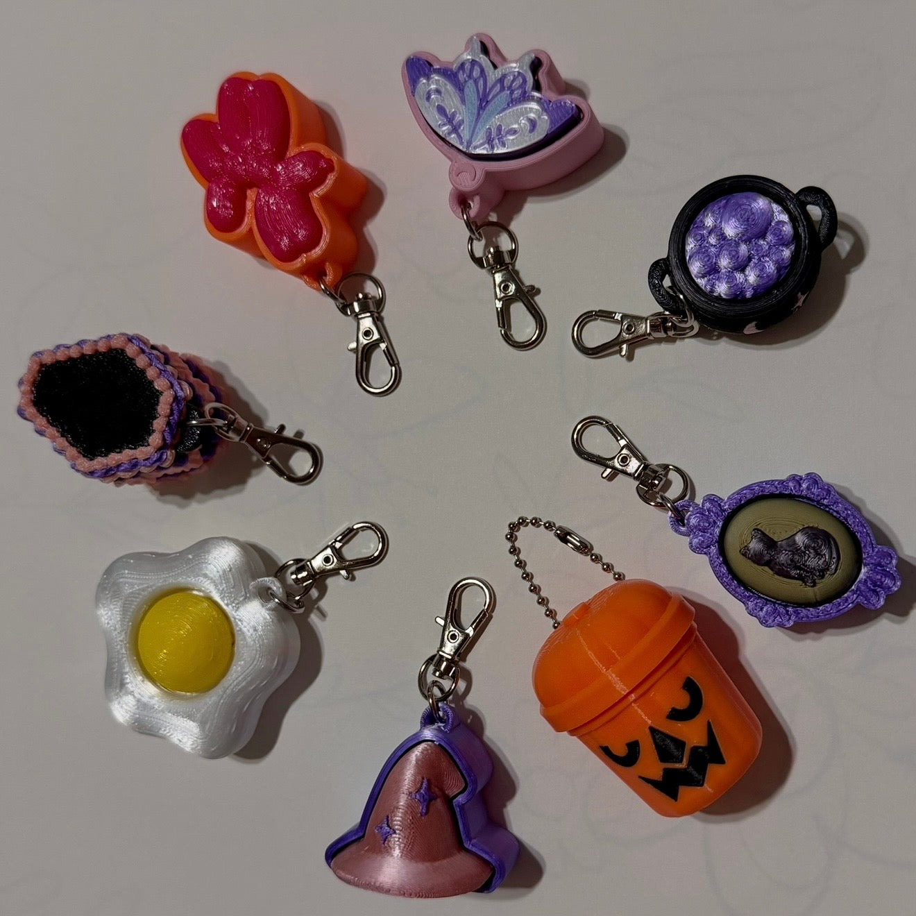 Moth Fidget Clicker Keychain