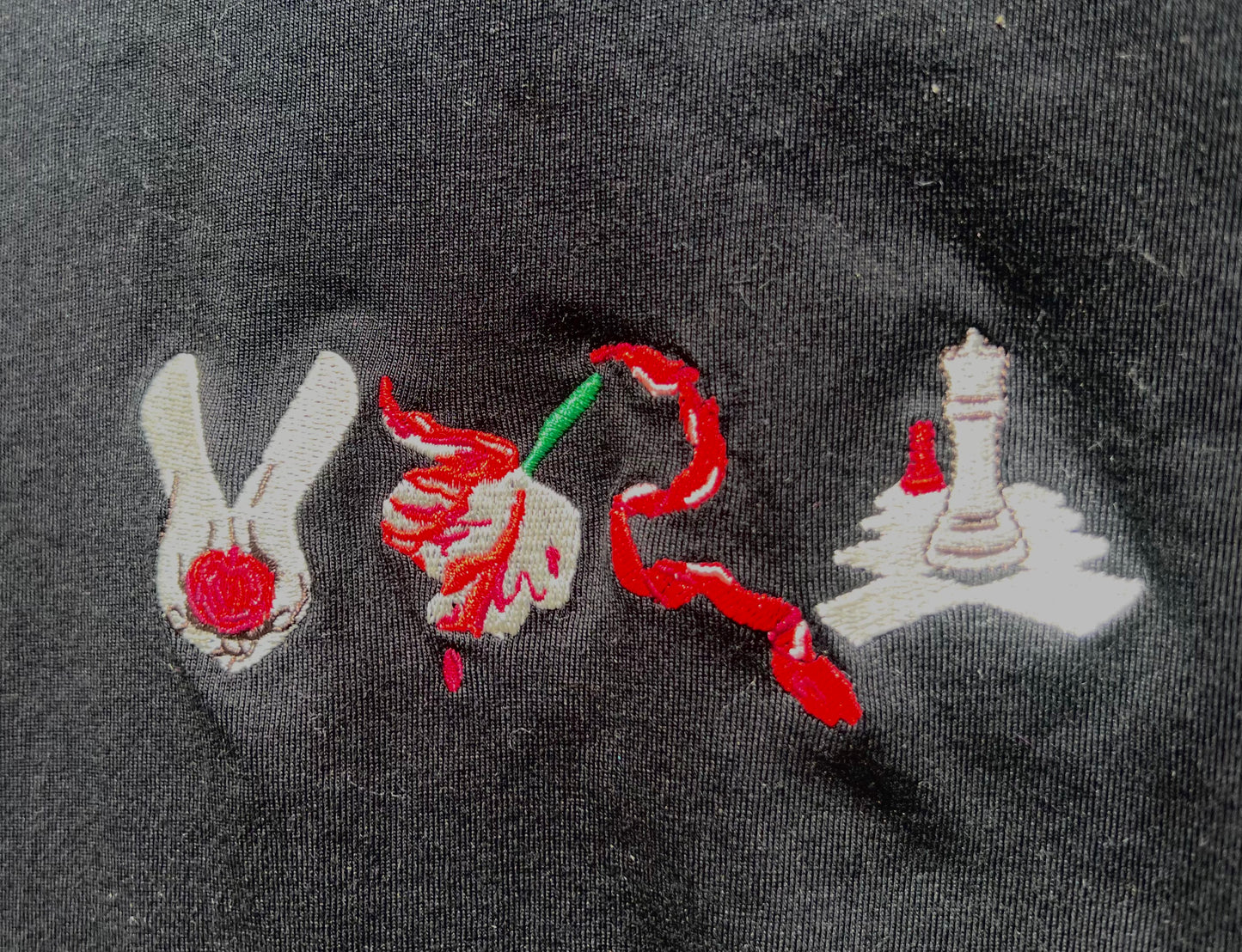embroidered book cover t-shirt PREORDER