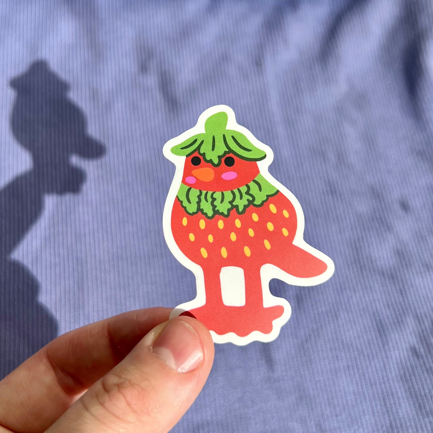 Strawb Bird Sticker