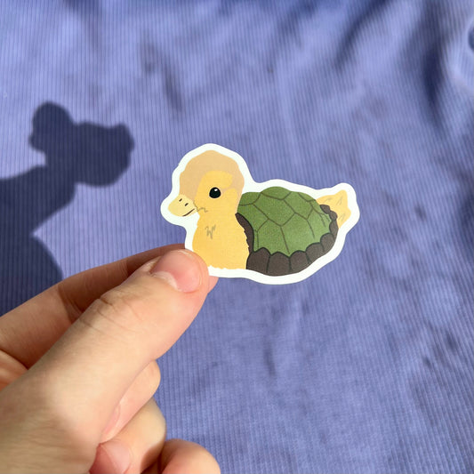 Turtle Duck Sticker