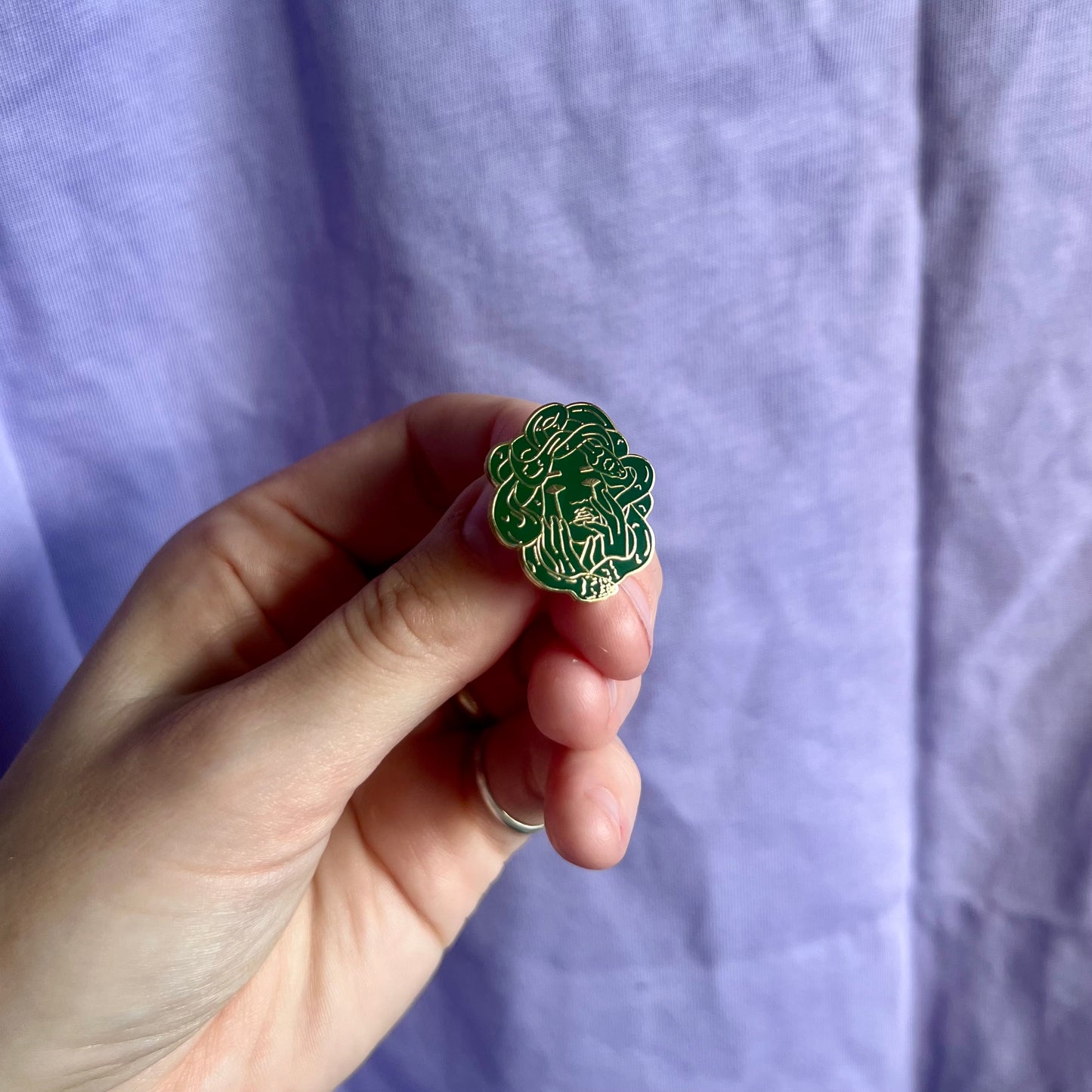 Medusa Enamel Pin