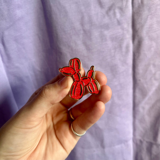 Balloon Dog Enamel Pin