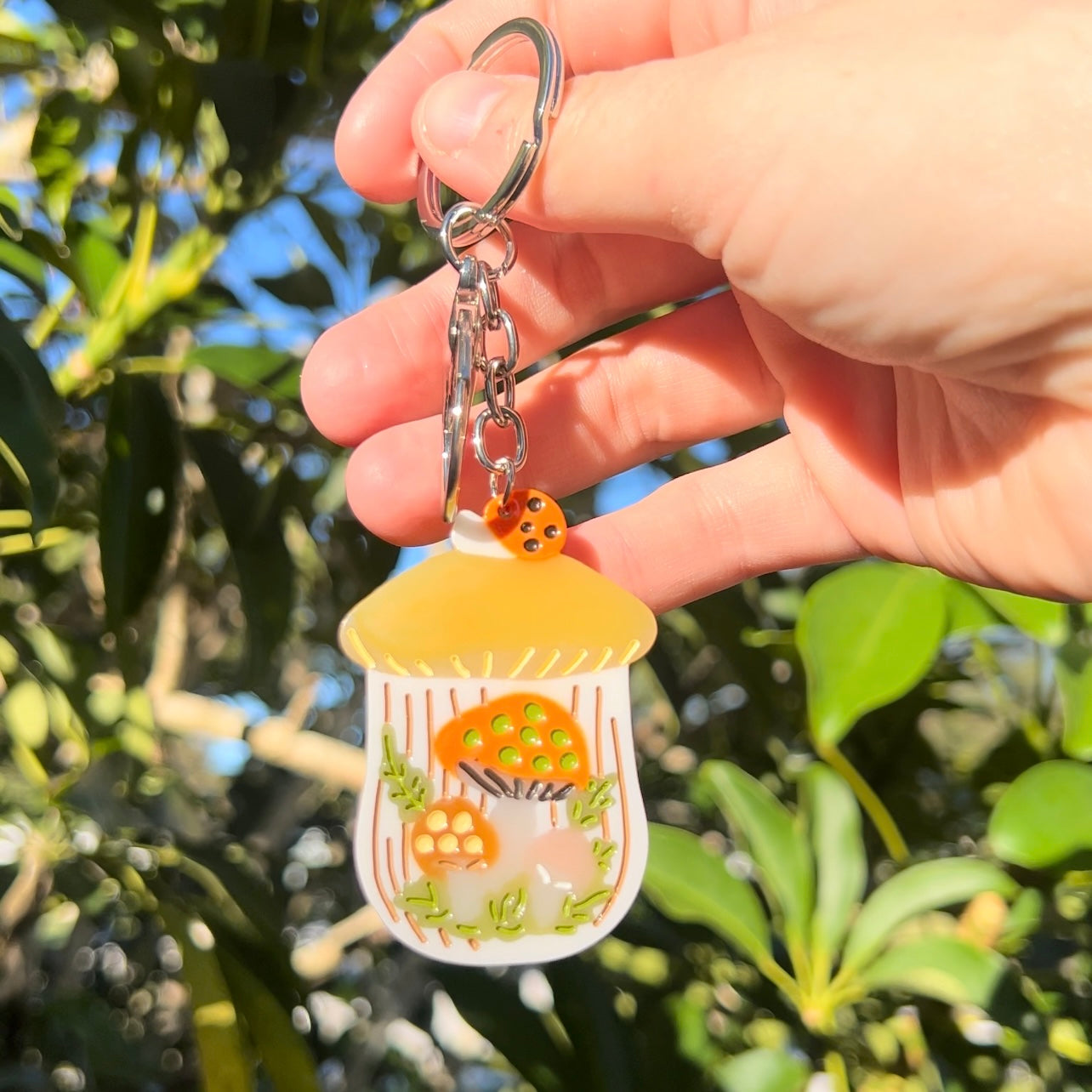 Mushroom Keychain