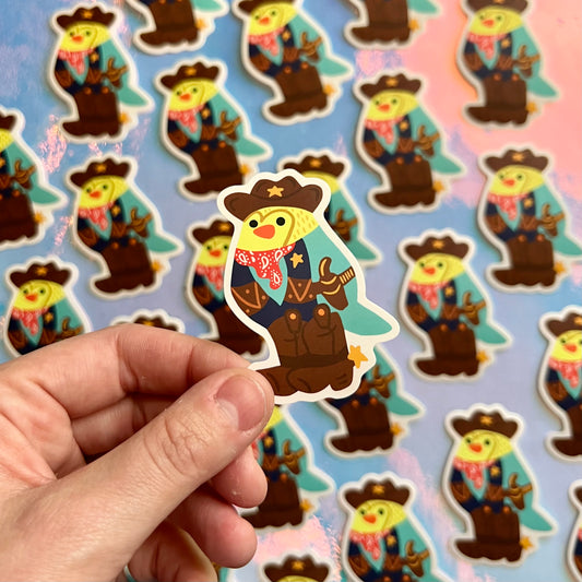 Cowboy Birb Sticker