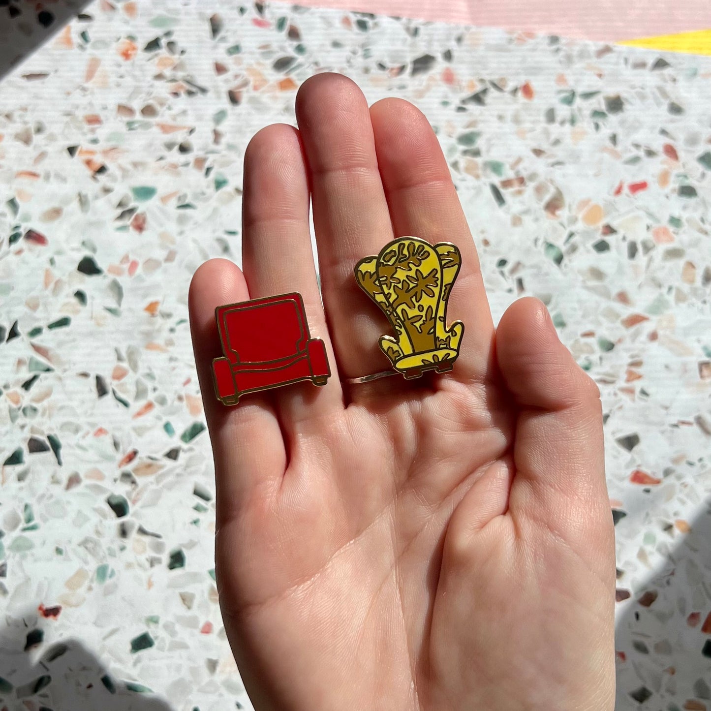 True Love in Chair Form Enamel Pin Set