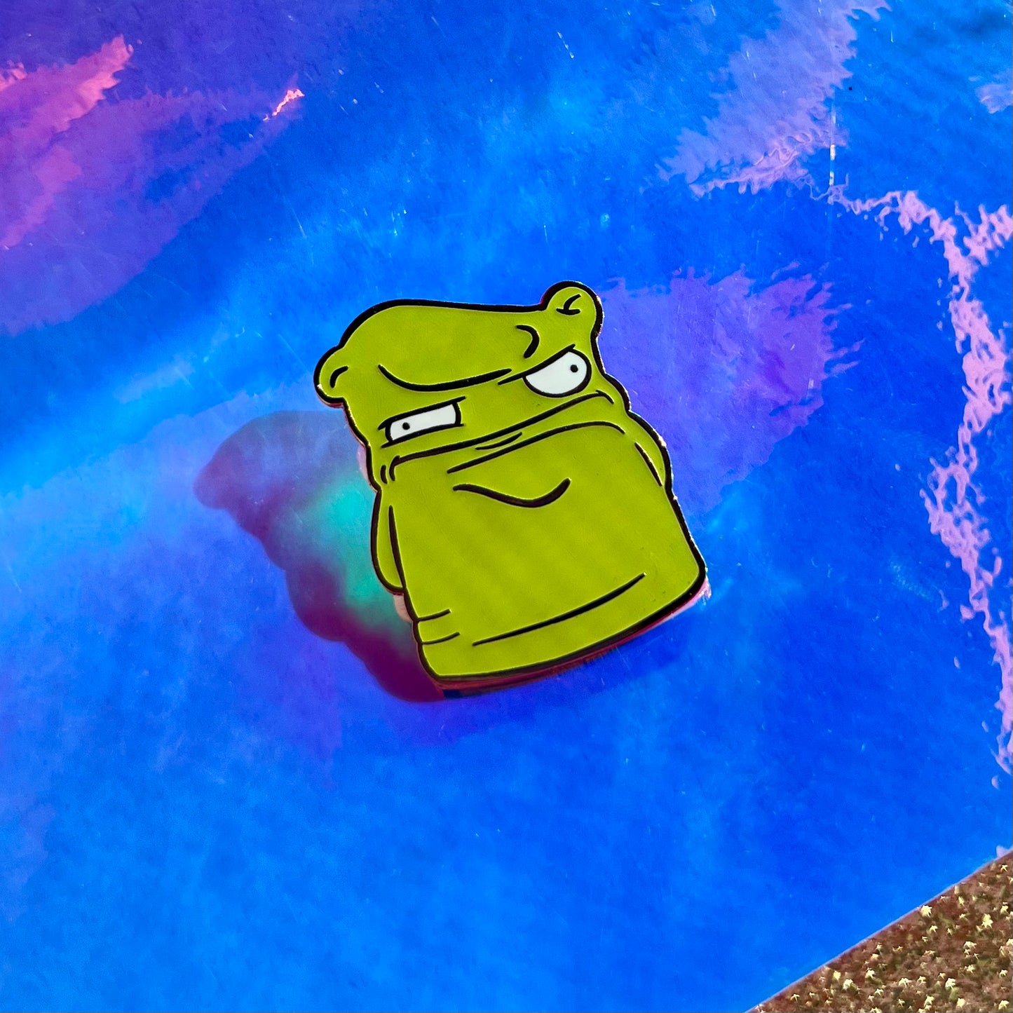 Melted Nightlight Enamel Pin (glow in the dark)