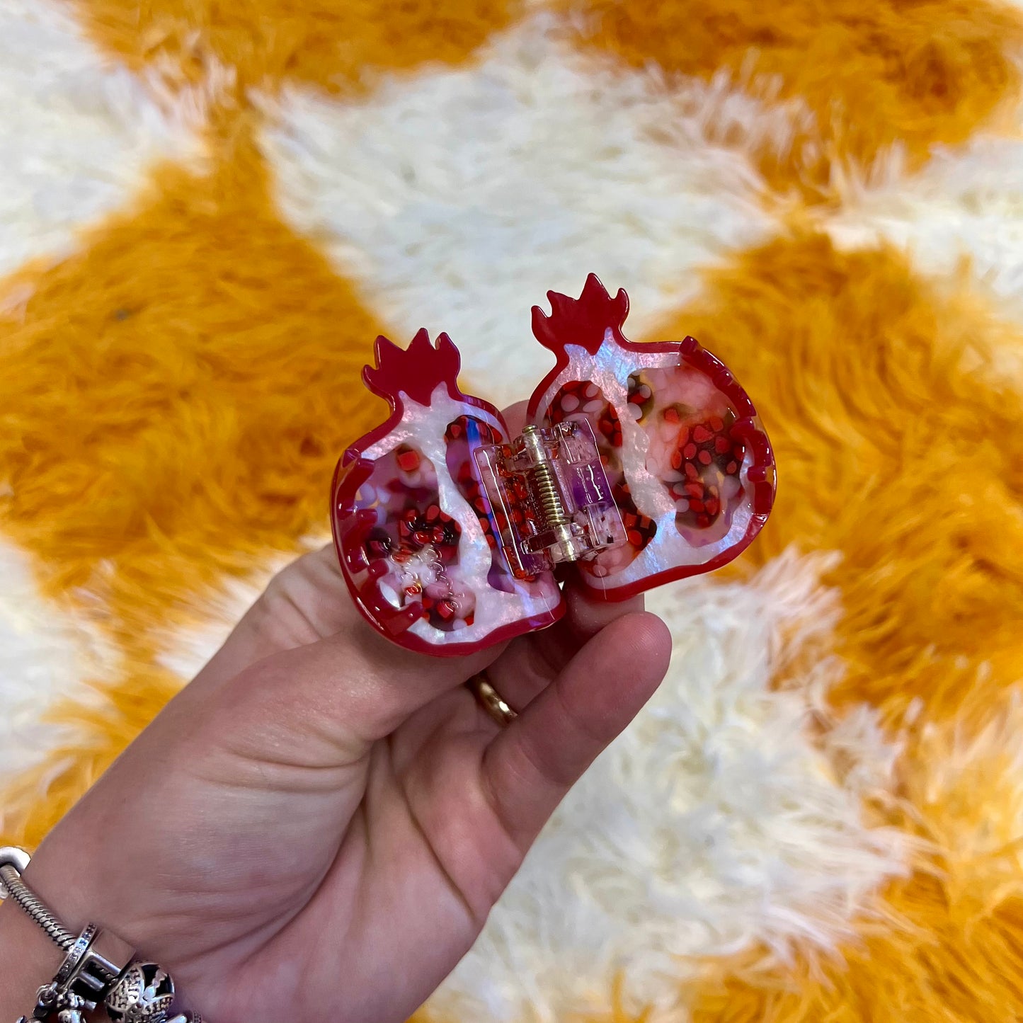 Mini Pom Claw Clip