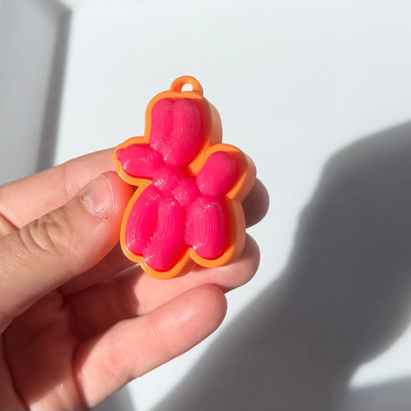 Balloon Dog Fidget Clicker Keychain