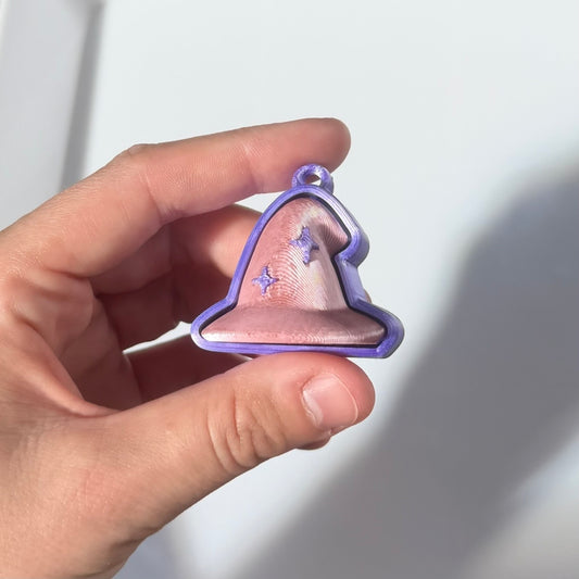 Witch Hat Fidget Clicker Keychain