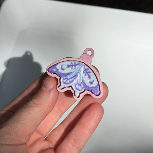 Moth Fidget Clicker Keychain