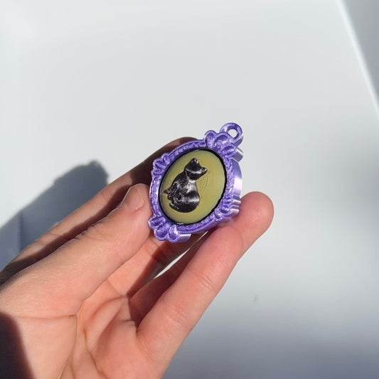 Cat Portrait Fidget Clicker Keychain