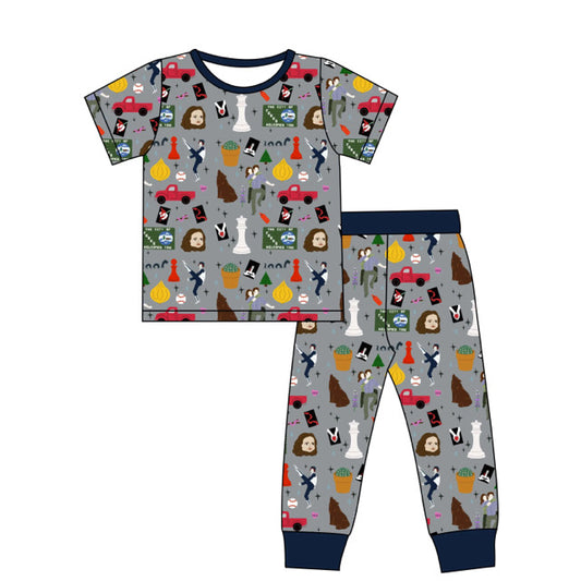 vampire-y bamboo toddler short sleeve pajamas! PREORDER